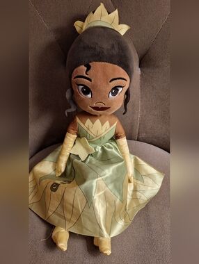 Princess Tiana Green & Yellow Plush Doll - Kids Toy